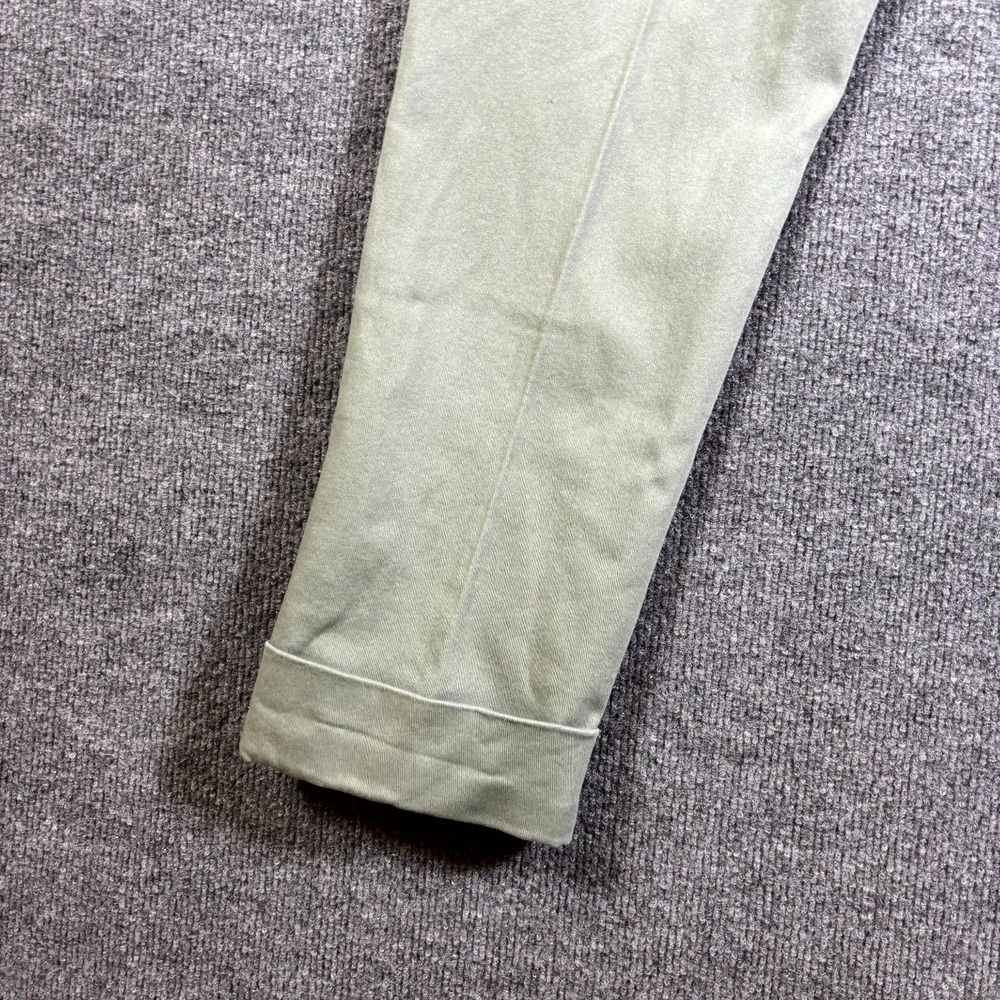 D.Jeans Chino Pant Women's 10 Green Cotton Straight Preppy Business Stretch - Picture 12 of 14